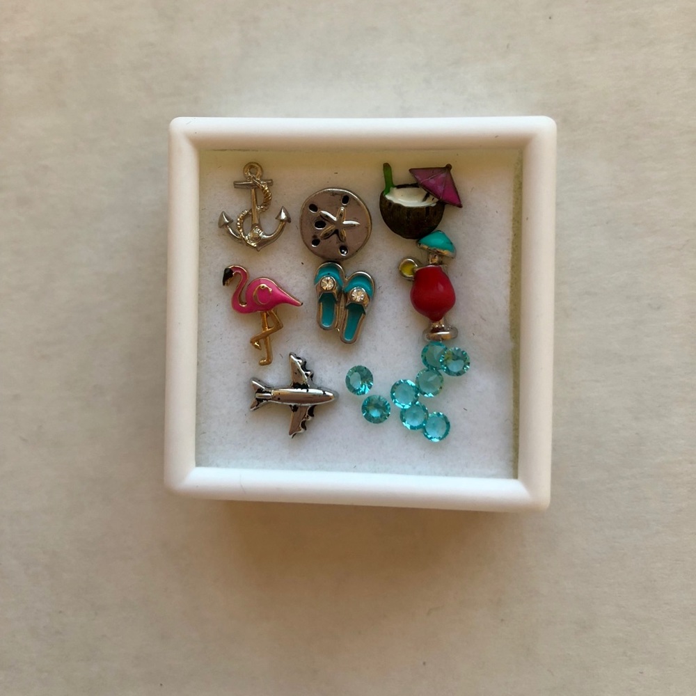 Origami Owl tropical charms